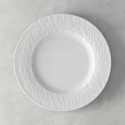Manufacture Piatto da portata Rock 27 cm, bianco di Villeroy & Boch