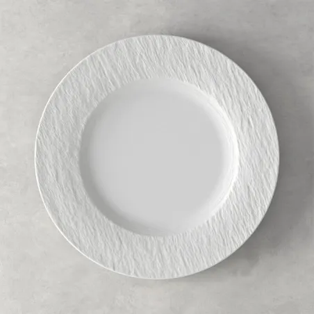 Manufacture Piatto da portata Rock 27 cm, bianco di Villeroy & Boch