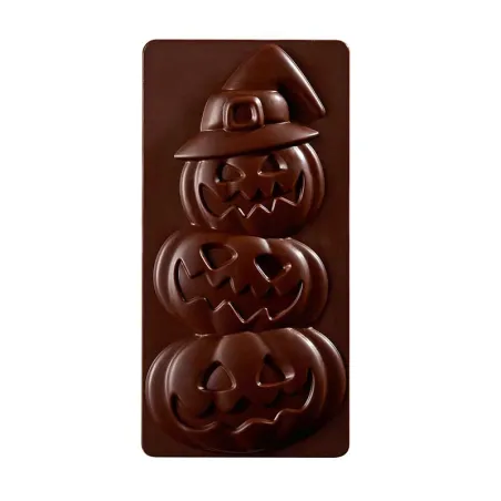 Stampo per tavoletta di cioccolato Zucche di Halloween