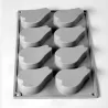 Stampo per patisserie in silicone per mezza pera