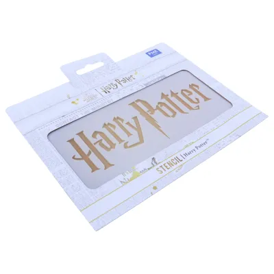 Harry Potter Schriftzug Schablone zaubert Magie auf Desserts