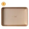 Teglia grande antiaderente in oro rosa, 34,7 x 24,5 x 5,5 cm