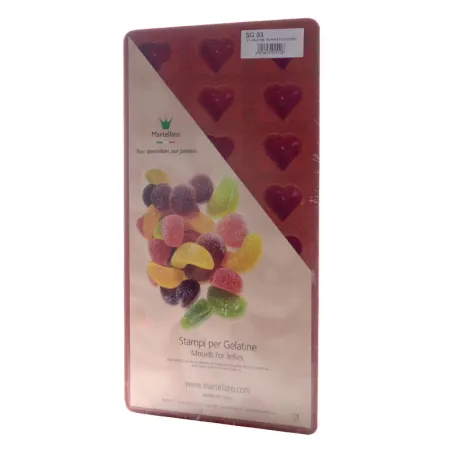 Mould for jelly hearts, 24 pieces