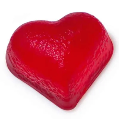 Mould for jelly hearts, 24 pieces