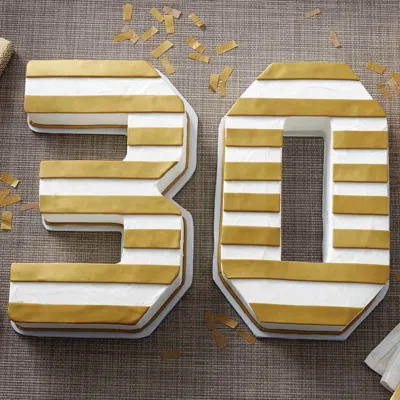 Baking tin numbers and letters