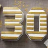 Baking tin numbers and letters