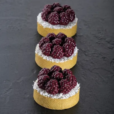 Beeren Silikonform Ø 6 cm, 8 Stück für süsse Patisserie