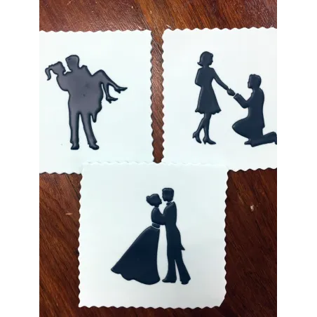 Stencil a forma di passo d'amore per decorazioni romantiche