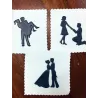 Stufen der Liebe Stencil für romantische Dekorationen