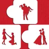 Stufen der Liebe Stencil für romantische Dekorationen