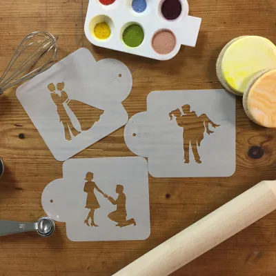 Stufen der Liebe Stencil für romantische Dekorationen