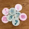 Baby Stencils for Sweet Baby Motifs on Your Desserts