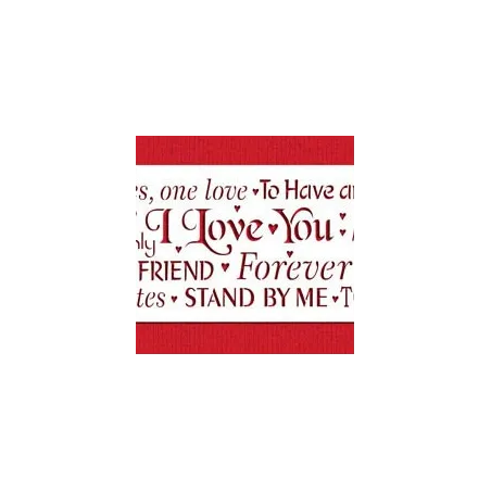 Words of Love Stencil pour des mots doux sur vos desserts