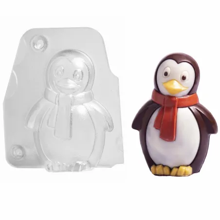 Stampo per cioccolato pinguino per figure di cioccolato personalizzate