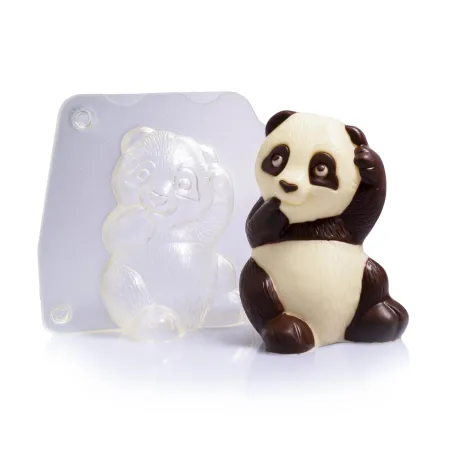 Panda chocolate mold for your own chocolate figures