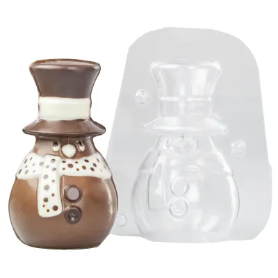 Chocolate mold small snowman for cute chocolate figures