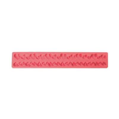 Gaufrage silicone Coeurs Chaîne