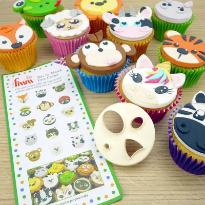 Tiergesicht Ausstecher für Torten und Cupcakes
