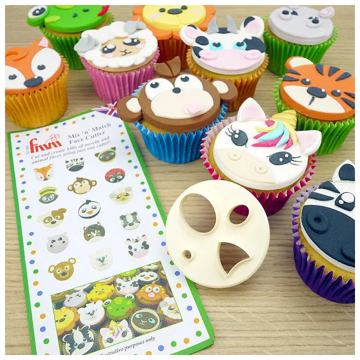 Tiergesicht Ausstecher für Torten und Cupcakes