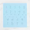 Set per goffratura di numeri e segni per decorazioni in fondente