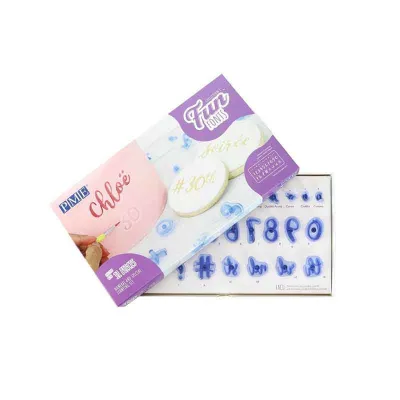 Zahlen & Zeichen Präge-Set für Fondant-Verzierungen