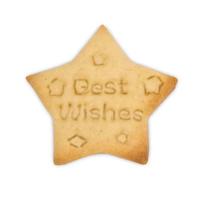 Ausstecher mit Auswerfer Best Wishes für toll dekorierte Guetzli
