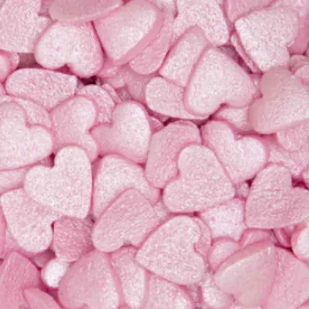 Decorazioni a coriandoli a forma di cuore rosa, 50 g