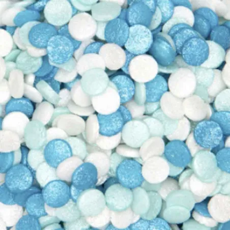 Coriandoli decorativi sparsi blu 50 g per grandi decorazioni