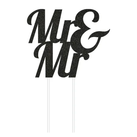 Mr & Mr Cake Topper Black