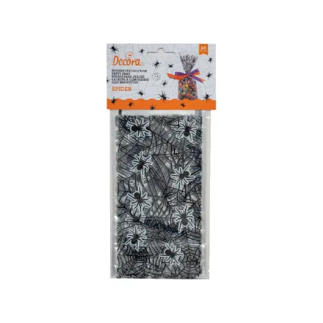 Clear bag spider web
