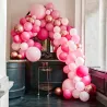Ghirlanda di palloncini rosa, 200 pezzi