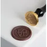 Schokoladenstempel Love 3 cm Durchmesser aus Holz und Edelstahl