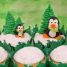 Silicone Embosser Penguin Mother & Baby