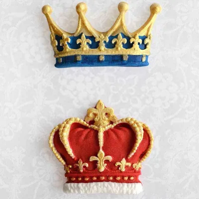 Silicone embosser crowns
