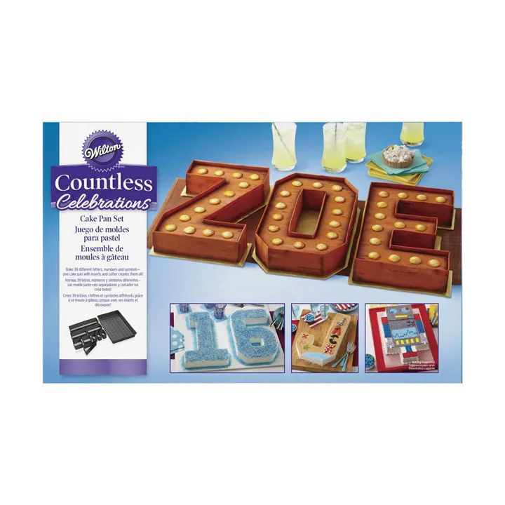 Moule à pâtisserie Chiffres et lettres