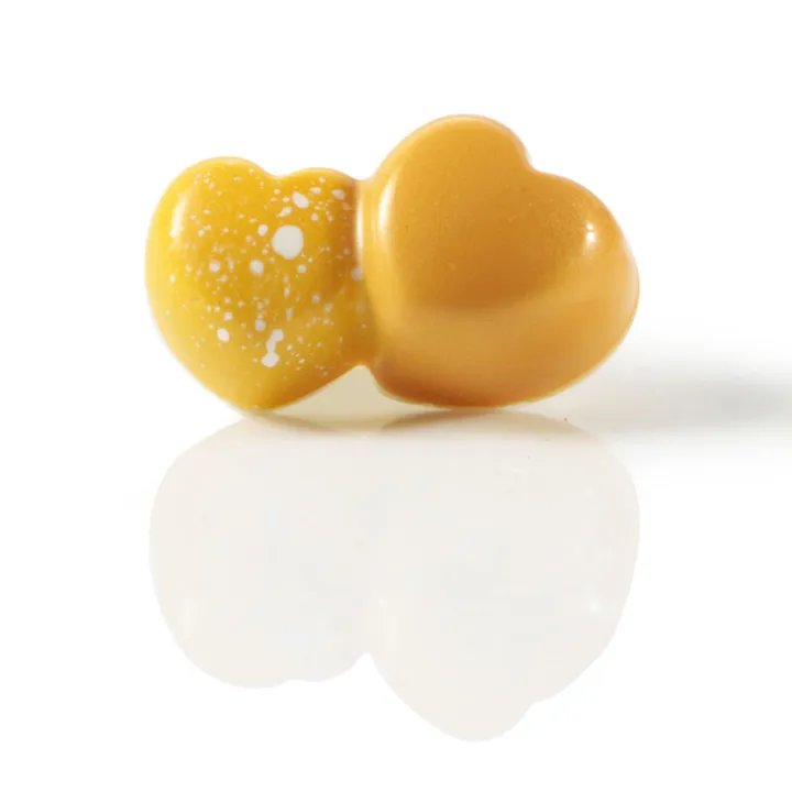 Chocolate mold double heart 20 chocolates