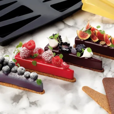 Mit der Silikonform Kuchenstück echte Patisserieträume herstellen