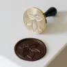 Schokoladenstempel Kakaoblüte 6 cm Durchmesser aus Holz und Edelstahl