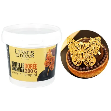 Dentelle comestible Paste Gold, 200 g