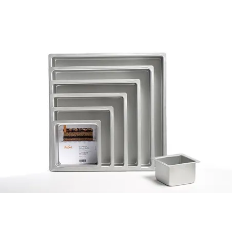 Square Cake Tin 25 x 25 cm for Cakes and Gateaux