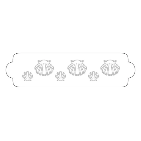 Shell Stencil for Elegant and Simple Decorations