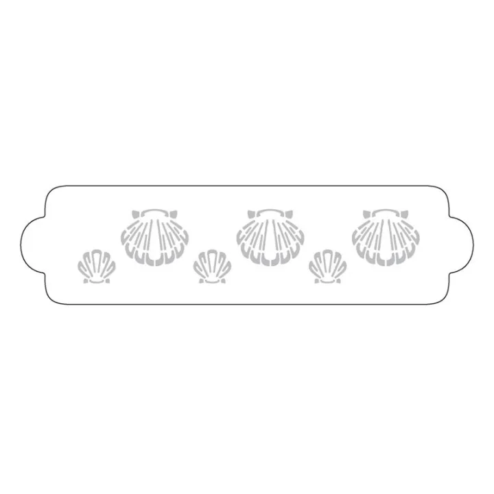 Pochoir en forme de coquillage pour des décorations nobles et simples