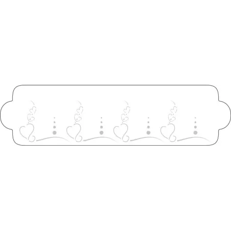 Cœurs romantiques Stencil pour des créations sucrées