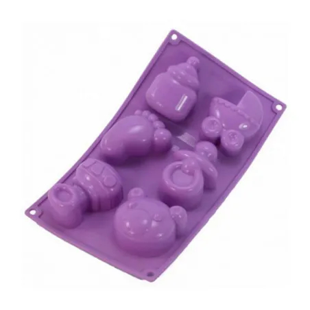 Baby Silicone Baking Mould for Sweet Desserts in Six Shapes