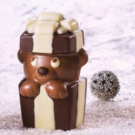 Stampo per cioccolato Orso a sorpresa per dolci figure di cioccolato
