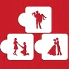Stufen der Liebe Stencil für romantische Dekorationen