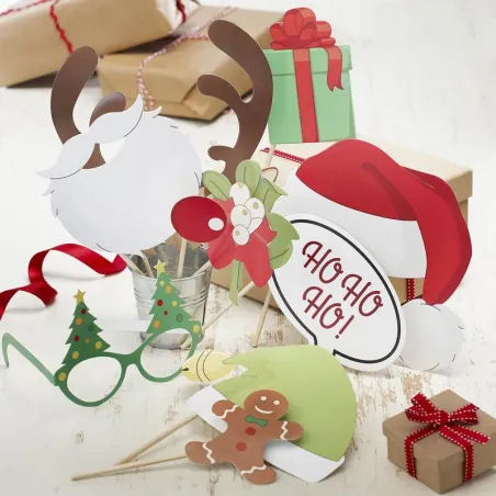 Photo Booth Festive, 10 pezzi