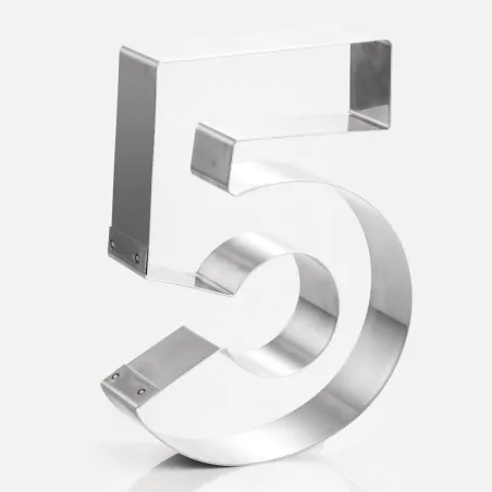 Cercle à tarte chiffre 5