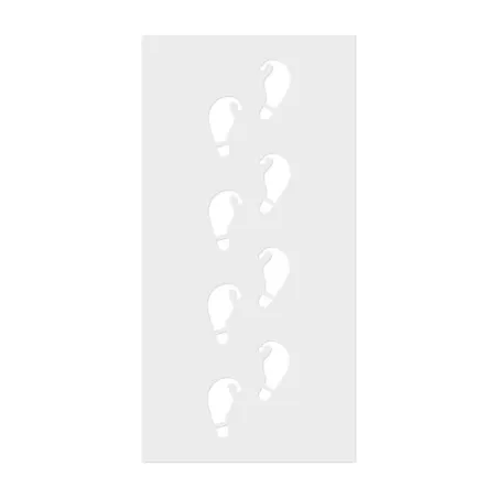 Elf Footprints Stencil for festive Christmas decorations