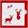 Stencil deer for noble decorations